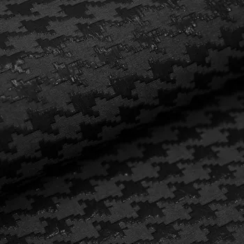 Žakár 22743 antracitový, vzor pepito, š.145