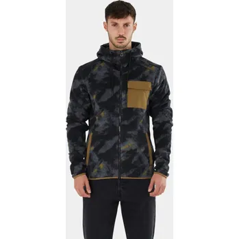 Pánská mikina FUNDANGO Pánská mikina Nestor M VÍCEBAREVNÁ|ČERNÁ