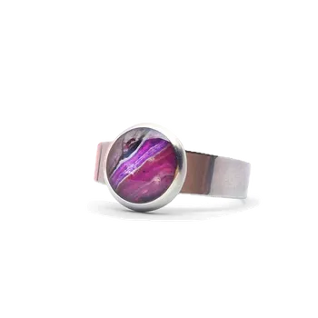 Prsten Maj šperky Fialový prsten