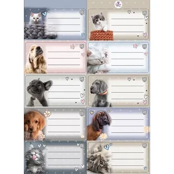 Dětské zboží Naklejki na zeszyty pasek The Sweet Pets