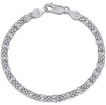 Náramek Stříbrný náramek Bismark článkový - 3,5 mm varianta 17 cm KRM01035B-17 cm