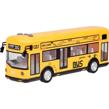 autíčko Žlutý autobus s otevíracími dveřmi + zvuk, světlo