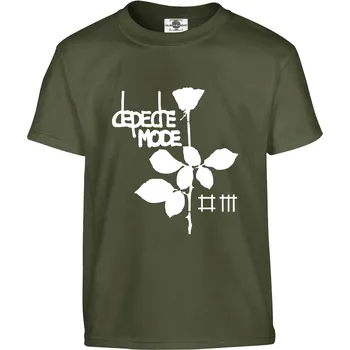 Pánská móda Tričko Depeche Mode | Violator rose Druh: Dětské, Barva: Khaki, Velikost: 158-XL