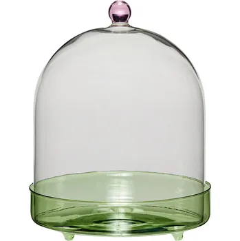 Hübsch, Podnos s poklopem Flora mini 16 cm zelený - Formadore