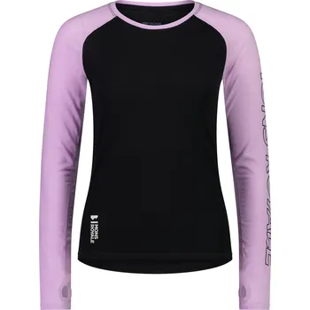 Merino triko MONS ROYALE BELLA TECH LS WMNS orchid / black Velikost: XL
