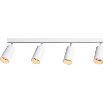 Bodové svítidlo Tracon SPGU10MA4W Stropní nastavitelné bodové svítidlo, bílé 100-240VAC, 50Hz, 4xGU10, max.4x35W (Tracon SPGU10MA4W)