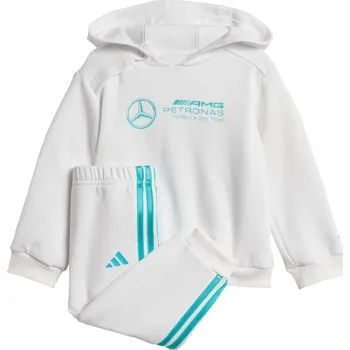 ADIDAS Dětská souprava Mercedes AMG PETRONAS FORMULA ONE TEAM 3 ROKY BÍLÁ|MODRÁ