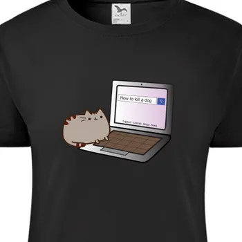 Dámské tričko Tričko Kočky | Dámské tričko Cat kill dog