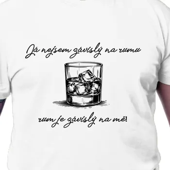 Pánské tričko Tričko Alkohol | Tričko pro milovníky rumu nejsem závislý