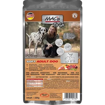 Krmivo pro psa MACs Dog Soft Grain Free jelen, krůta a zvěřina 230 g