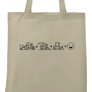 Nákupní taška Taška Traktory a bagry | Taška s kombajnem Úsměv