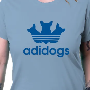 Dámské tričko Tričko Vtipná | Dámské triko pro pejskaře Adidogs