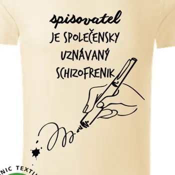 Pánské tričko Organická trička Čtenáři | Triko pro spisovatele