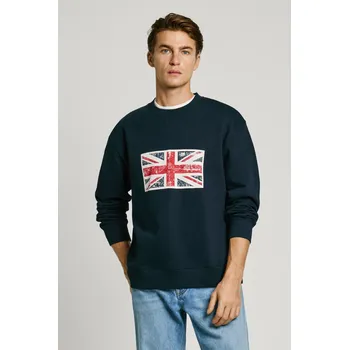 Pánská mikina Pepe Jeans Pánská mikina UNION CREW Barva: modrá, Velikost: XL