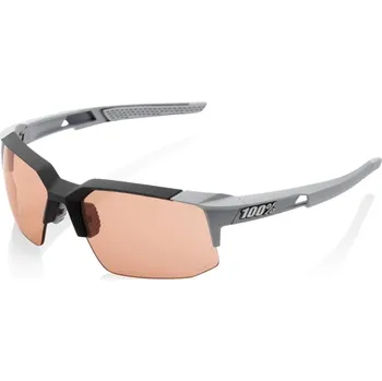 cyklistické brýle Brýle 100% SPEEDCOUPE - Soft Tact Stone Grey - HiPER Coral Lens