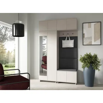 Předsíňová stěna Předsíňová stěna Bianco 1 - P/6 Barva panelů: Tmavě šedá - Trinity 15