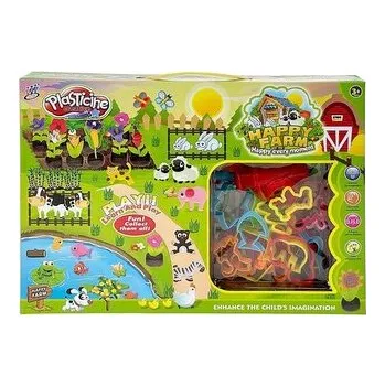 Set školních potřeb Zestaw ciastoliny z akcesoriami Happy Farm