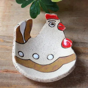 Keramický čajníček - slepice