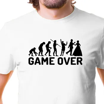 Pánské tričko Tričko Rozlučka se svobodou | Svatební tričko Evoluce