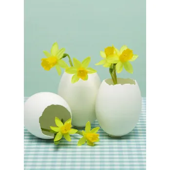 Váza Plakát Váza s Velikonoce vajíčky bez rámu 39,5 x 55 cm
