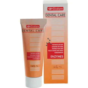 Péče o psí chrup Diafarm Zubní pasta s enzymy pro psy 75 g