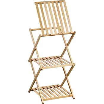 KESPER Polička do koupelny skládací bambus 39 × 32 × 67 cm