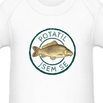 Kojenecký body Dětské body Rybáři | Dětské body Potatil jsem se