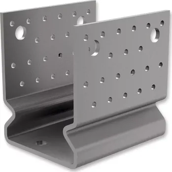 Tesařské kování Ráj dřeva Jacer Kotevní prvek Typ U s prolisem 100 x 100 Příslušenství - Spojovací materiál