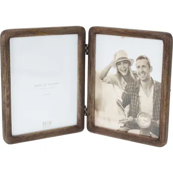 Rám na obraz Home Styling Collection Dřevěný fotorámeček, 38,5 × 1,7 × 24 cm
