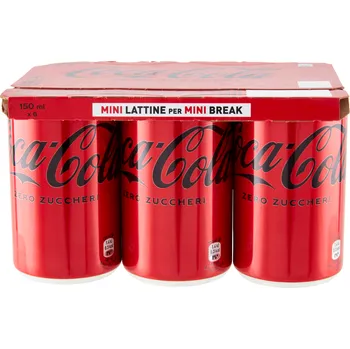Limonáda Coca-Cola Zero plech 6x150ml