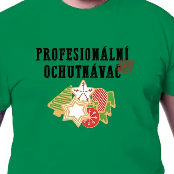 Pánské tričko Tričko Vánoce | Pánské tričko Profesionální ochutnávač
