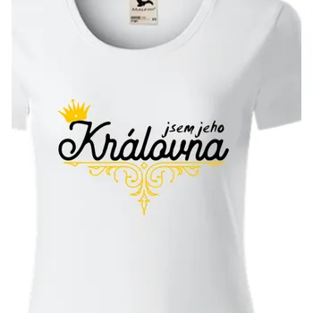 Dámské tričko Organická trička Pro páry | Bio dámské tričko Jeho Královna