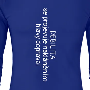 Pánské tričko Triko s dlouhým rukávem Vtipná | Vtipné tričko s dlouhým rukávem Debilita