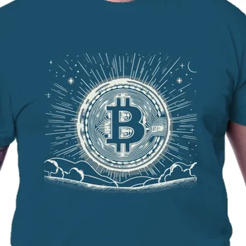 Tričko Geek | Triko Bitcoin sun