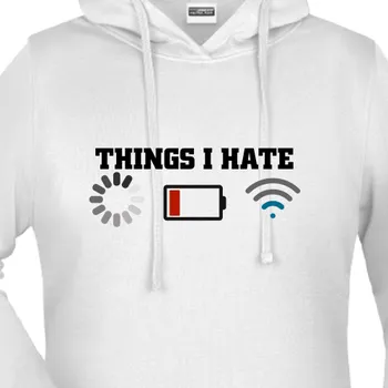 Dámská mikina Mikina Vtipná | Mikina Things I hate