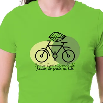 Tričko Cyklisté | Dámské triko šetřím životní prostředí