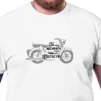 Pánské tričko Tričko Auta a motorky | Tričko Sním jako motocykl