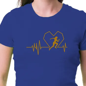 Dámské tričko Tričko Běh | Tričko Tlukot srdce běžkyně
