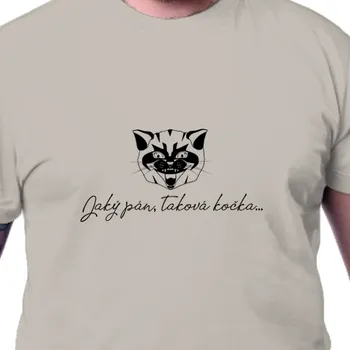 Tričko Kočky | Triko Jaký pán, taková kočka