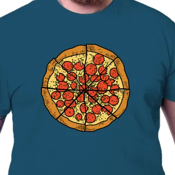 Pánské tričko Tričko Jídlo a káva | Pánské tričko Pizza