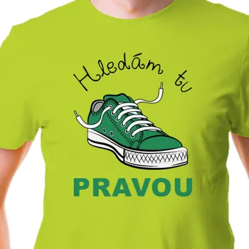 Tričko Pro páry | Tričko Hledám tu pravou