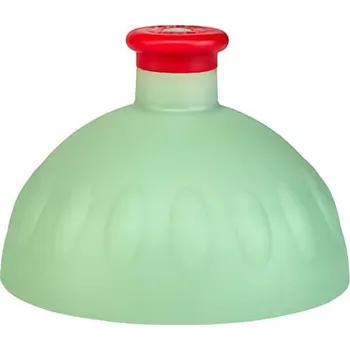 Zdravá lahev - kompletní víčko - tm.olivová/červená