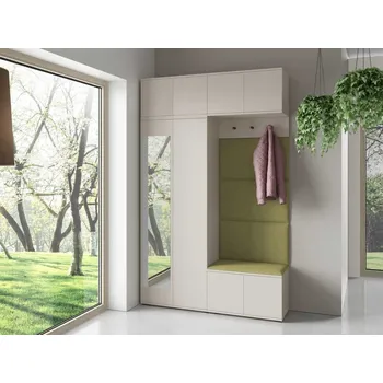 Předsíňová stěna Předsíňová stěna Bianco 1 - P/2 Barva panelů: Olivově zelená - Trinity 27