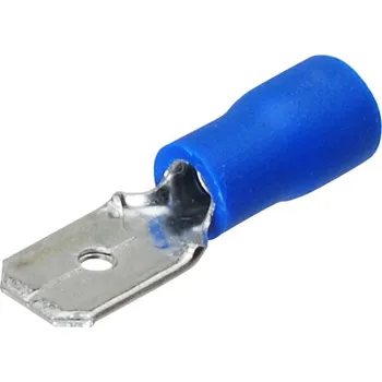 Auto elektroinstalace Poloizolovaný konektor faston samec 6,3mm pro vodiče 1,5-2,5mm² Balení: 100ks<br />Výrobce: - 424210