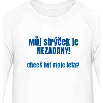 Kojenecký body Dětské body Vtipná | Dětské body Chceš být moje teta?