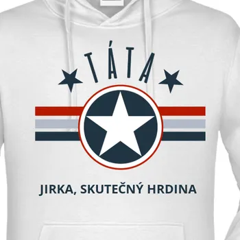 Pánská mikina Mikina Pro tatínky | Mikina Táta hrdina