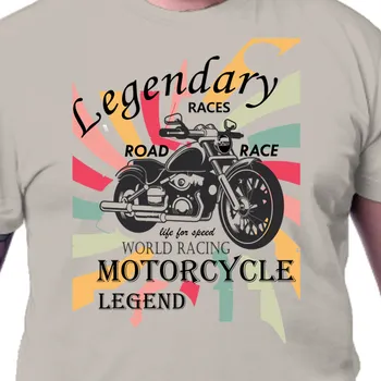 Tričko Auta a motorky | Motorkářské tričko Motorcycle legend
