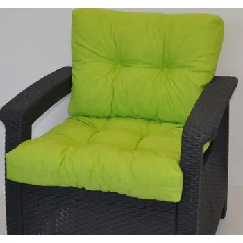 Podsedák Axin Trading s.r.o. Polstr na křeslo z umělého ratanu - látka světle zelený melír