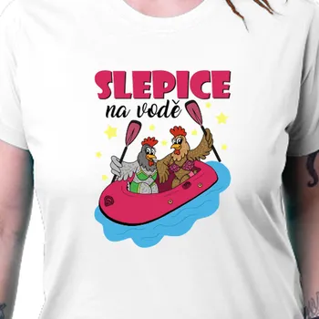 Tričko Vtipná | Vodácké tričko Slepice na vodě