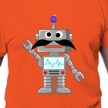 Pánské tričko Tričko Movember | Tričko Robot